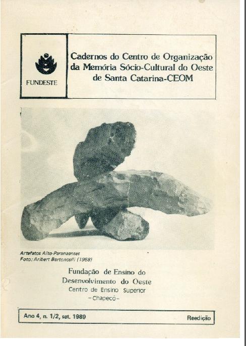 					Visualizar v. 4 n. 1-2: Cadernos do Centro de Organização da Memória Sócio-Cultural do Oeste de Santa Catarina
				