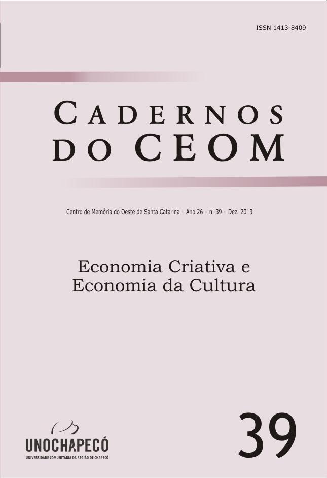 					Visualizar v. 26 n. 39: Economia Criativa e Economia da Cultura
				