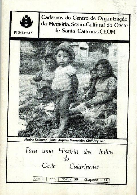 					Ver Vol. 4 Núm. 6: Cadernos do Centro de Organização da Memória Sócio-Cultural do Oeste de Santa Catarina
				