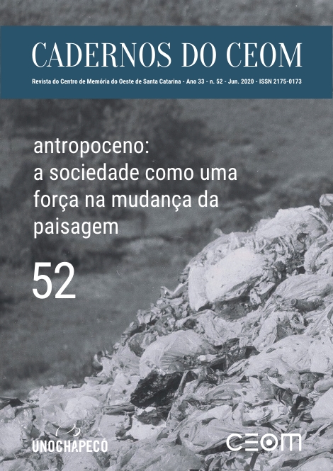 					Visualizar v. 33 n. 52: Antropoceno: a sociedade como uma força na mudança da paisagem
				